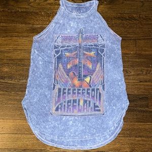 Graphic High Neck Tank Top